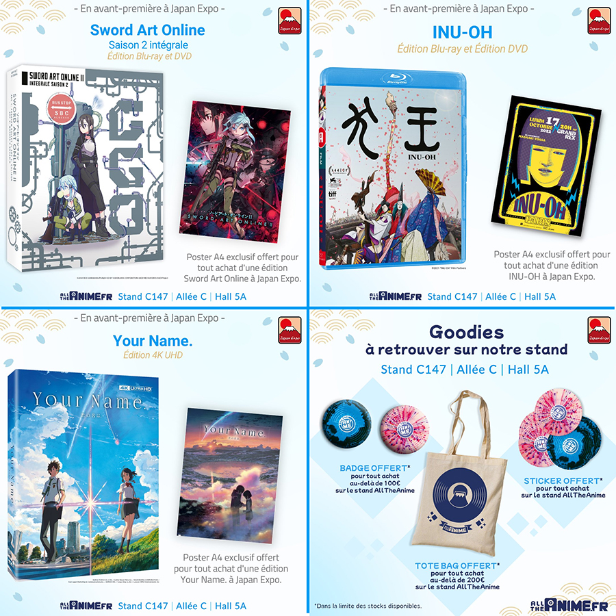 Evenement : Japan Expo : Les goodies de All The Anime