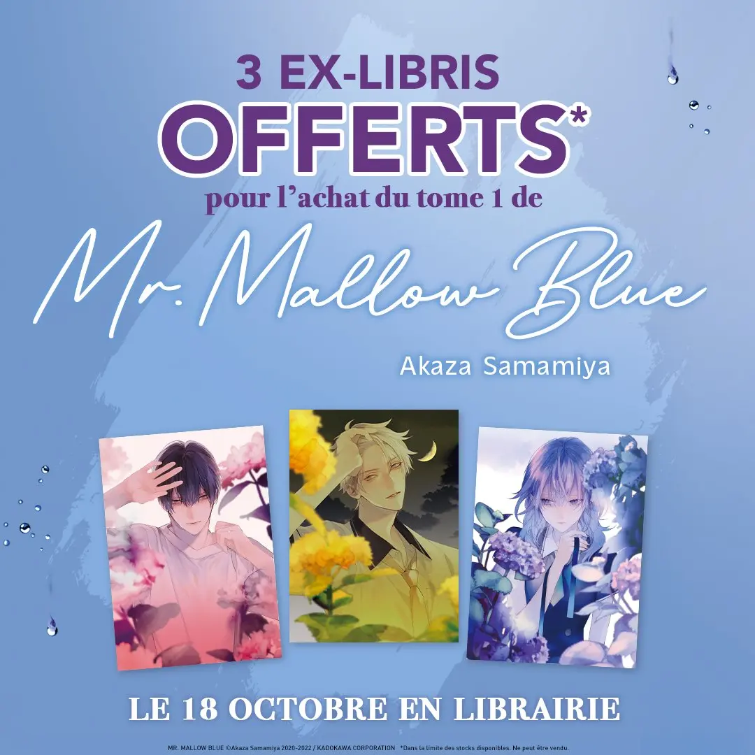 Evenement : Mr. Mallow Blue T.1 : Trois ex-libris offerts