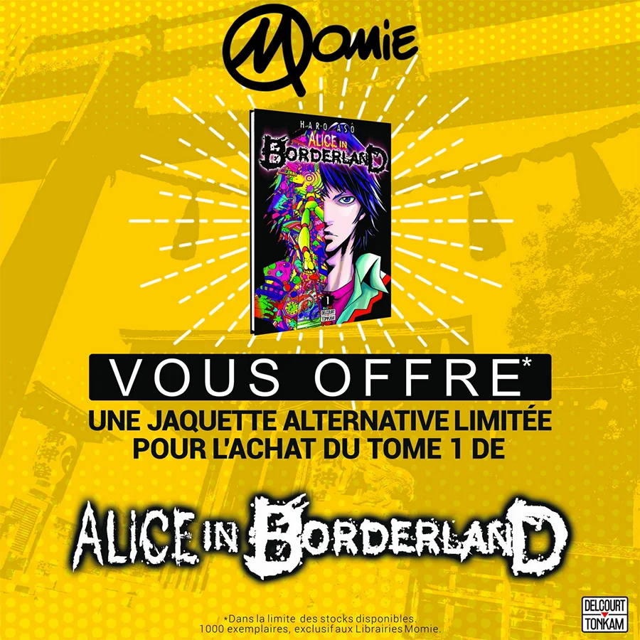 Evenement : Alice in Borderland T.1 : Une jaquette exclusive à la librairie Momie