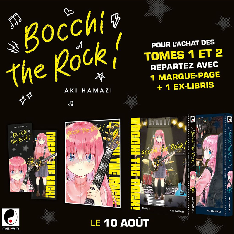 Evenement : Bocchi the Rock : Marque-page & ex-libris offerts