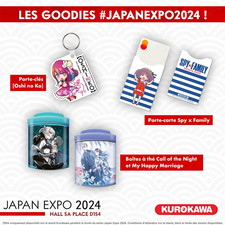 Evenement : Japan Expo 2024 : Les goodies Kurokawa